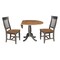 International Concepts Round 42 in W, 42 in L, 29.5 in H, Wood, Hickory/Washed Coal K45-42DPT-C65-2 - alternate 10